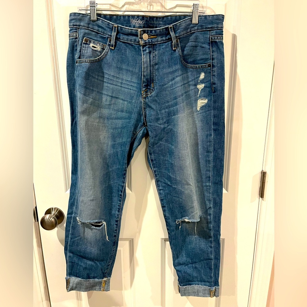 New Mossimo Size 10 Boyfriend Cropped Jean Capris